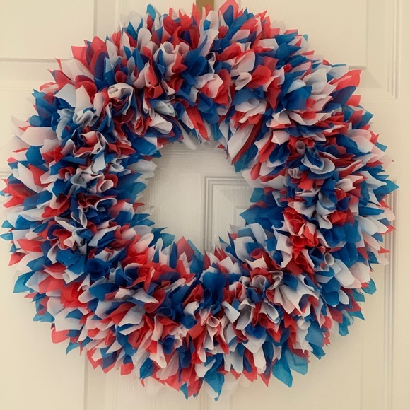 New handmade patriotic wreath - Picture 2 of 4